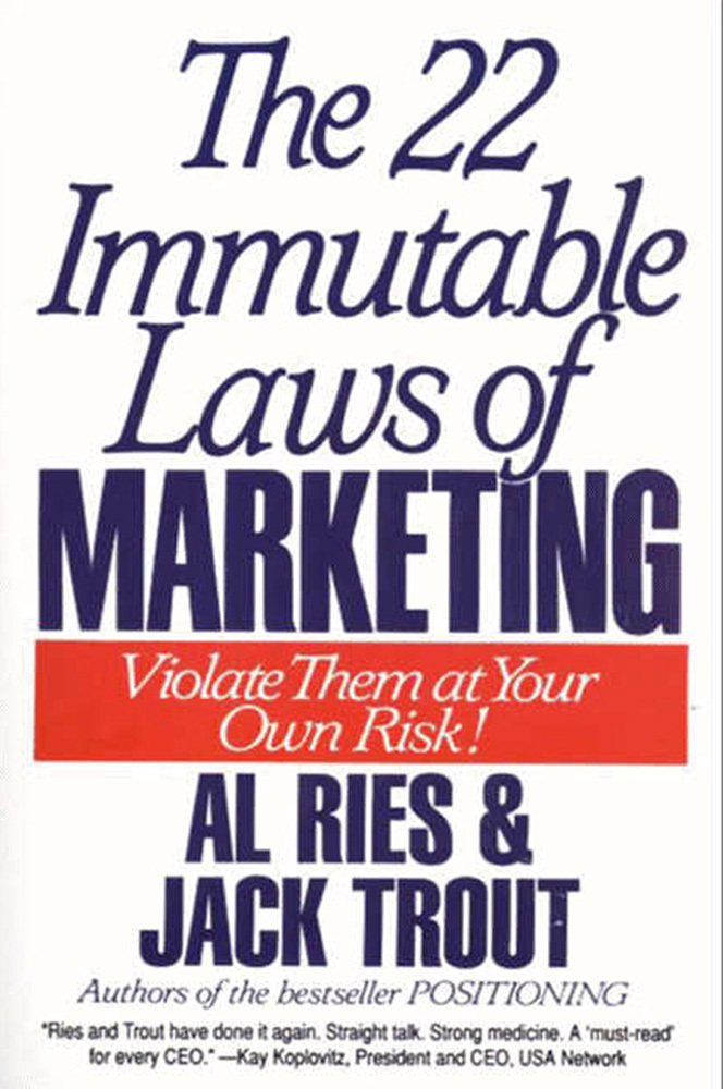 Cover 22 laws of marketing